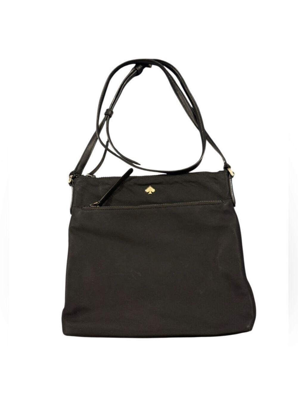 Kate Spade Black Nylon Crossbody Bag Zip Top Lightweight Classic